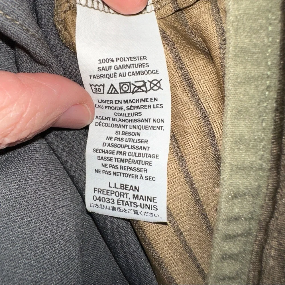 L.L. Bean Striped Tan Jacket - Picture 6 of 6